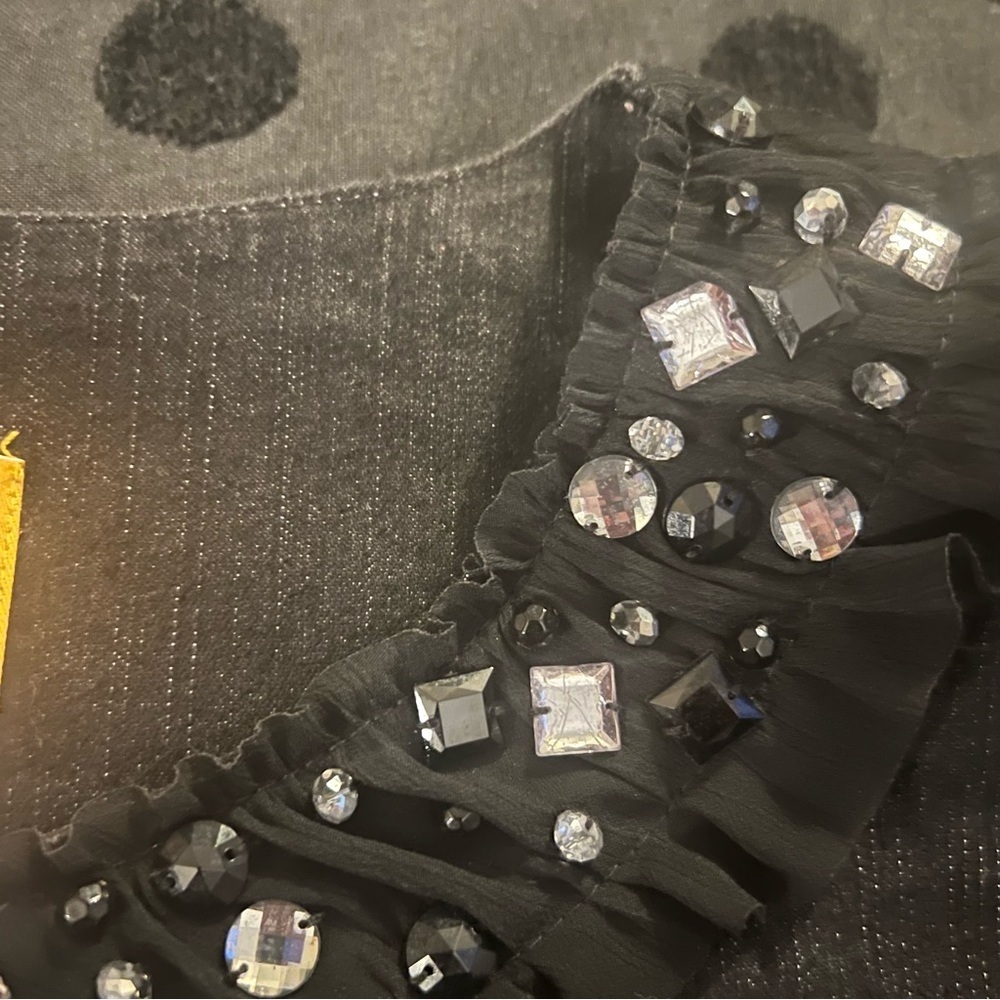 Ruby Rd Black Sparkly Jacket - image 5